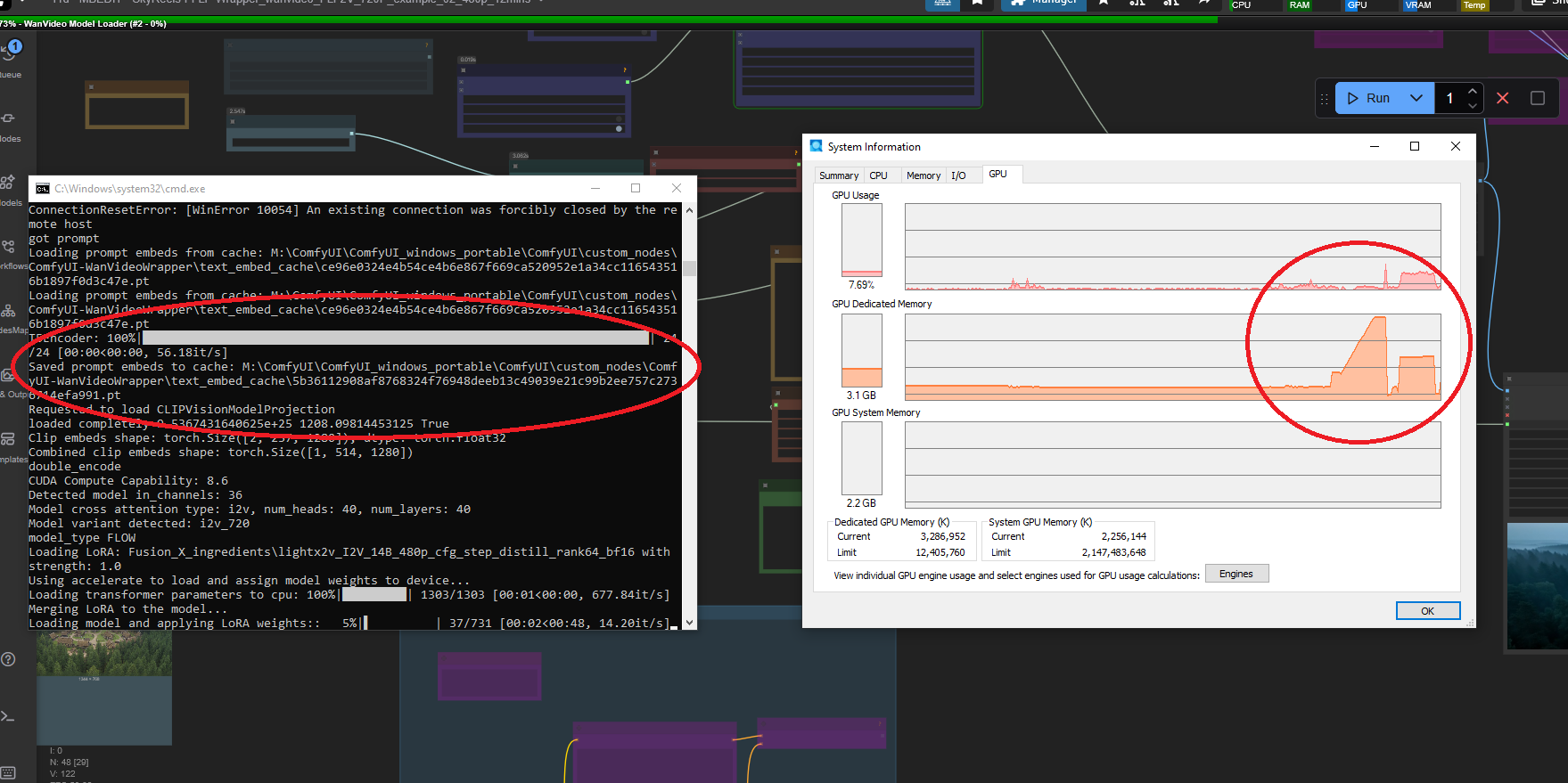 T5 'WanVideo Text Encode Cached' impact on memory saving is fantastic.