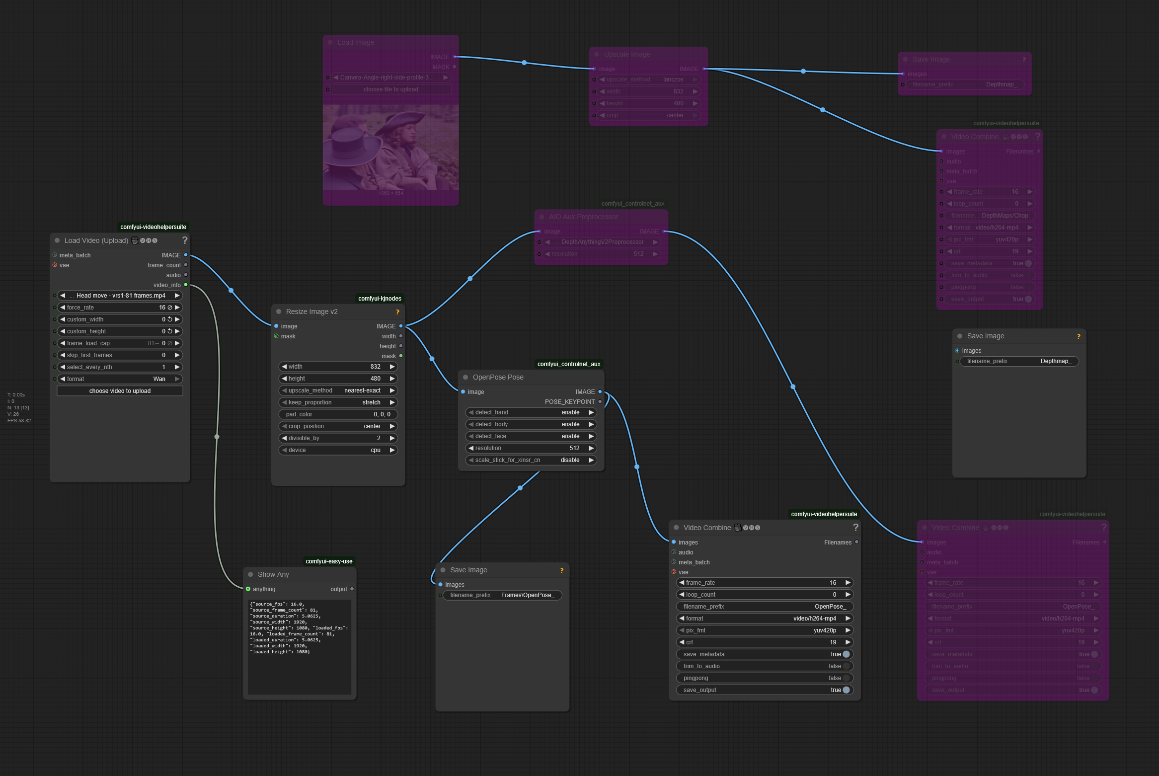 Open Pose controlnet from short video clip